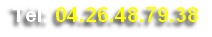 Tél: 04.26.48.79.38 